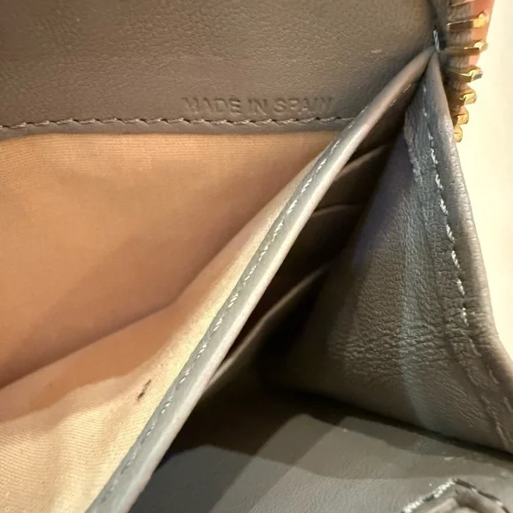 Chloe Marcie Full Zip Around Continental Wallet Gray - Picture 11 of 15